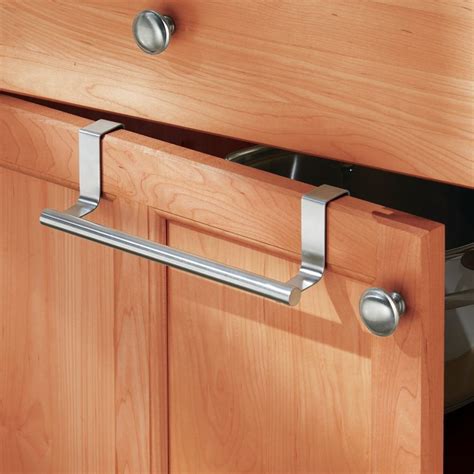 interdesign forma over cabinet 9 towel bar brushed stainless steel|idesign towel bars.